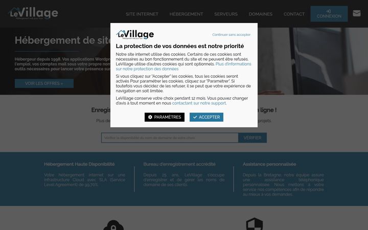 Screenshot of levillage.org