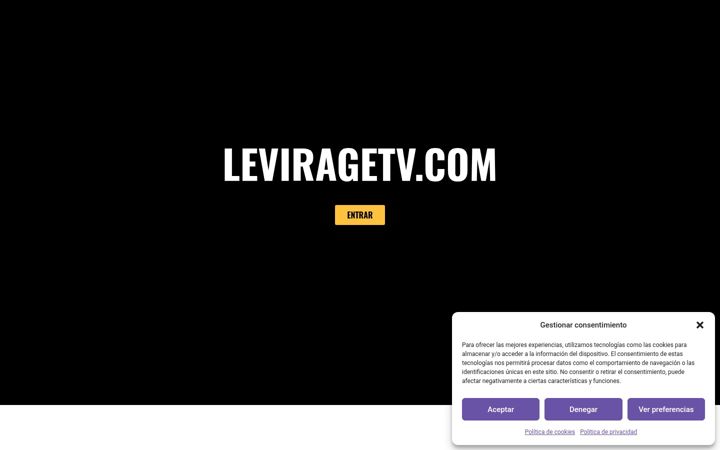 Screenshot of leviragetv.com