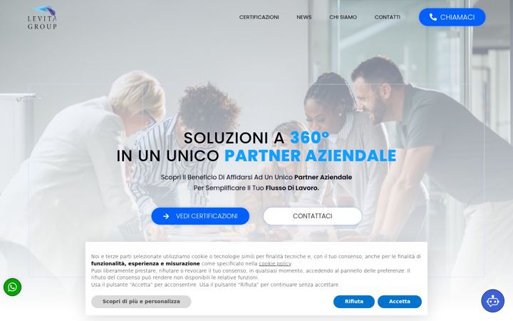 Screenshot of levitagroup.com