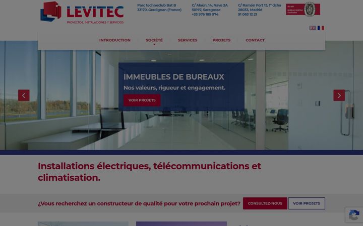 Screenshot of levitec.fr