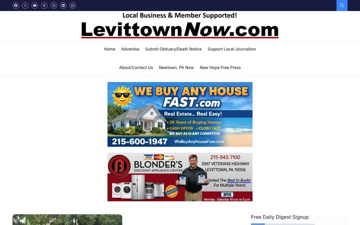 Screenshot of levittownnow.com