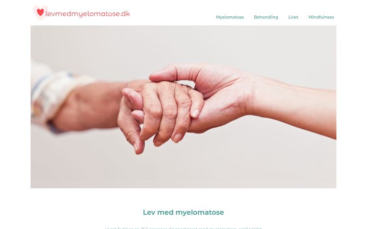 Screenshot of levmedmyelomatose.dk