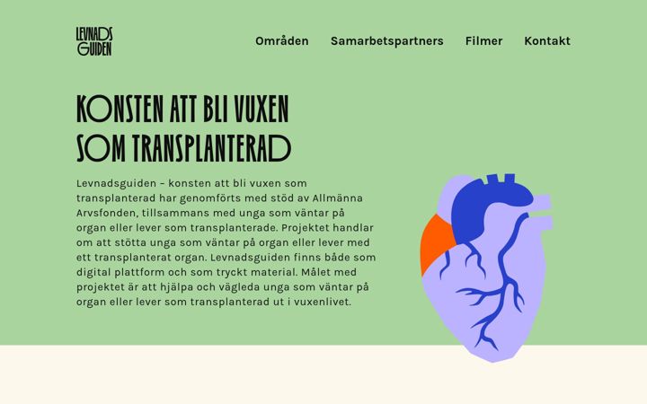 Zrzut ekranu levnadsguiden.se