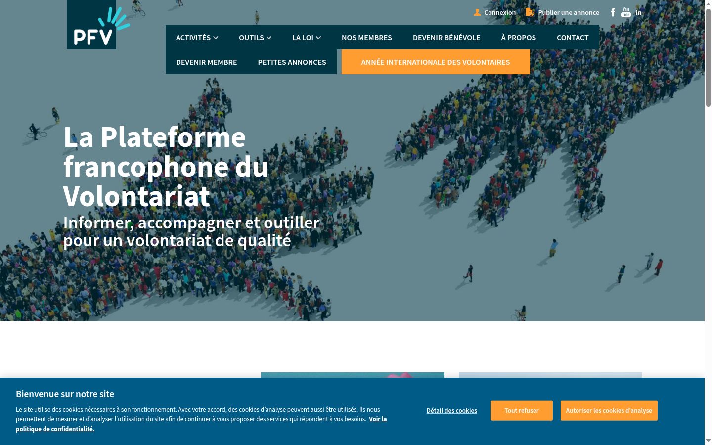 Screenshot van de toestemmingsbanner zoals getoond vóór enige interactie