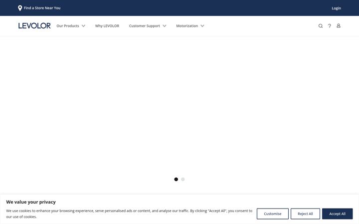Screenshot of levolor.ca