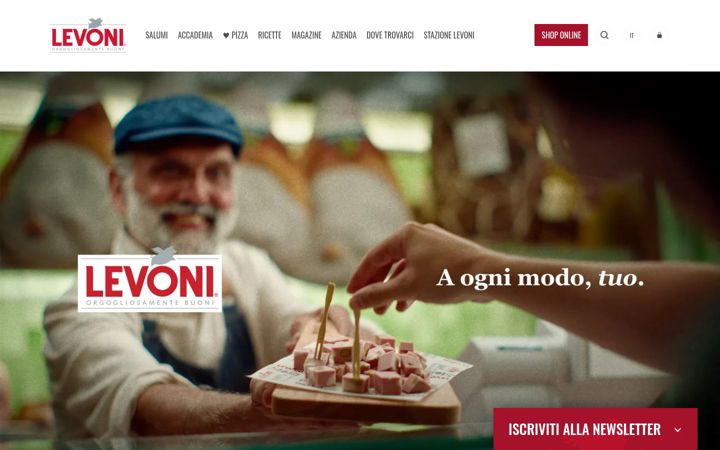 Screenshot of levoni.it