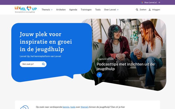 Screenshot of levvel-up.nl