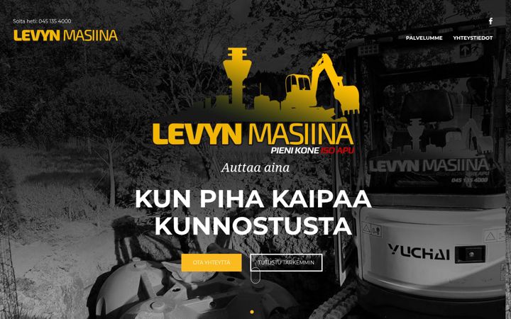 Screenshot ta' levynmasiina.fi