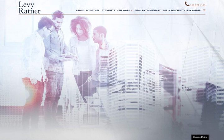 Screenshot of levyratner.com