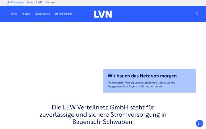 Screenshot of lew-verteilnetz.de