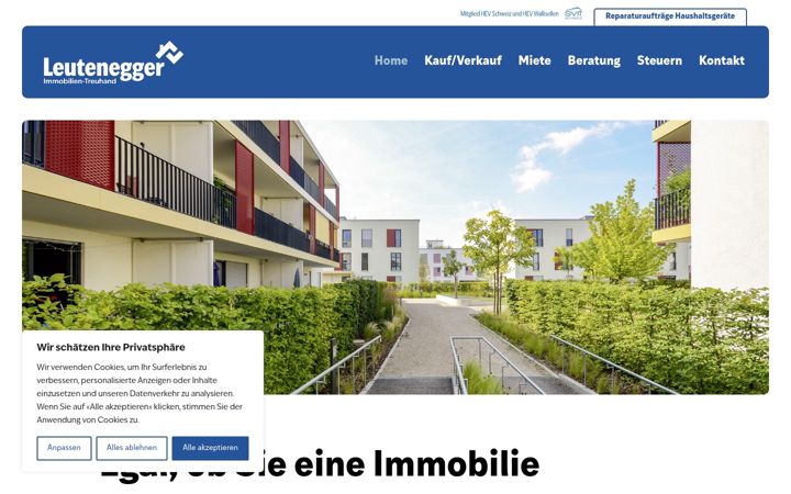 Screenshot of lewag-immo.ch