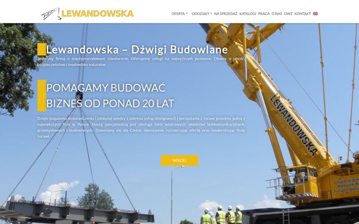 Screenshot of lewandowska-dzwigi.pl