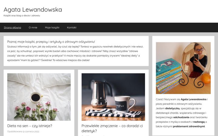 Screenshot of lewandowskaagata.pl
