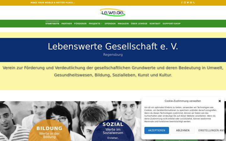 Screenshot of lewege.de