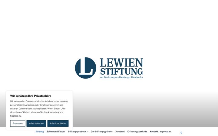 Screenshot of lewien-stiftung.de