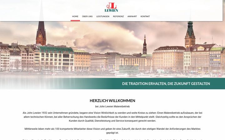 Screenshot of lewien.de