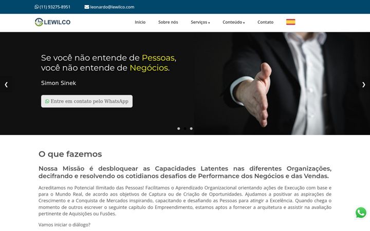 Screenshot of lewilco.com