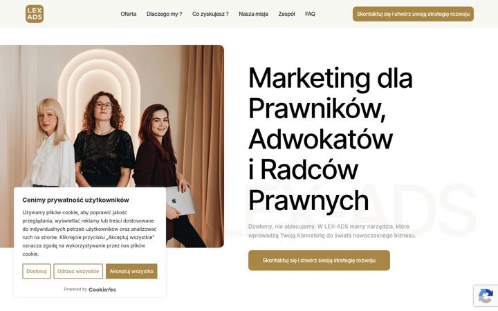Screenshot of lex-ads.pl