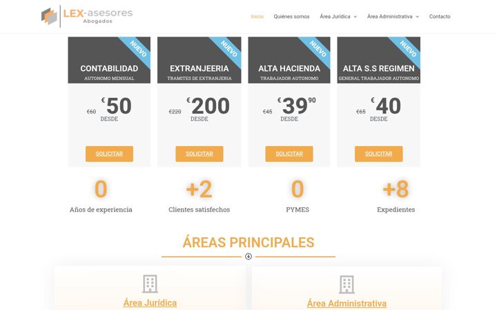 Screenshot of lex-asesores.com