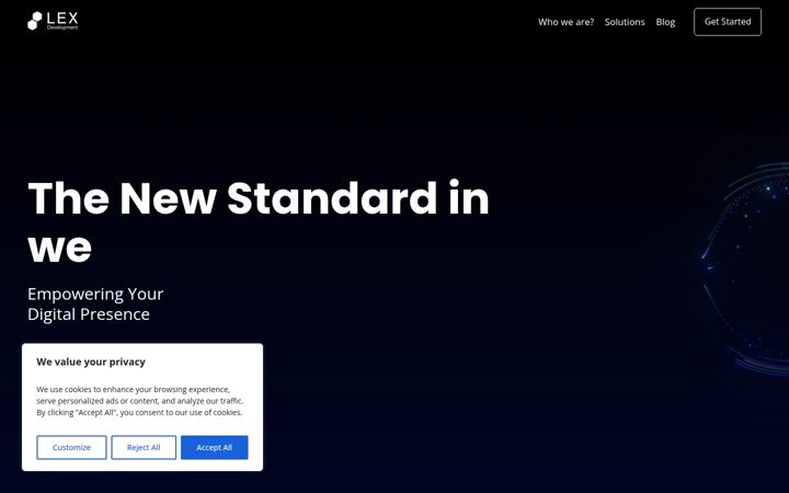 Screenshot of lex-development.com