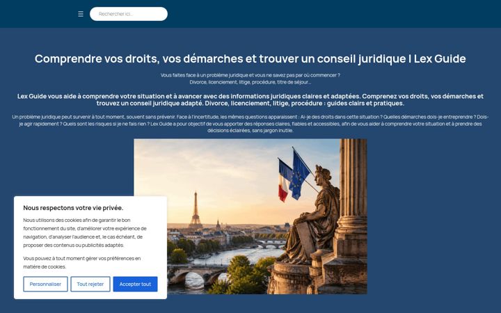 Screenshot of lex-guide.com
