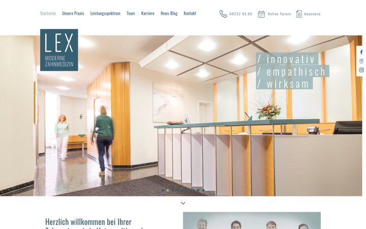 Screenshot of lex-zahnmedizin.de