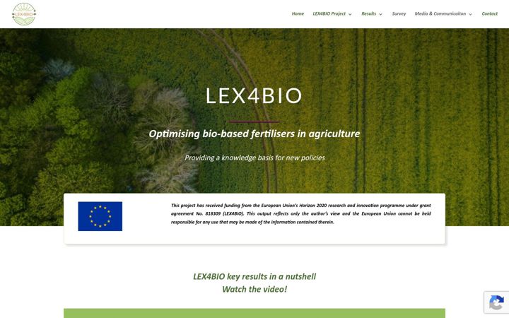 Screenshot of lex4bio.eu
