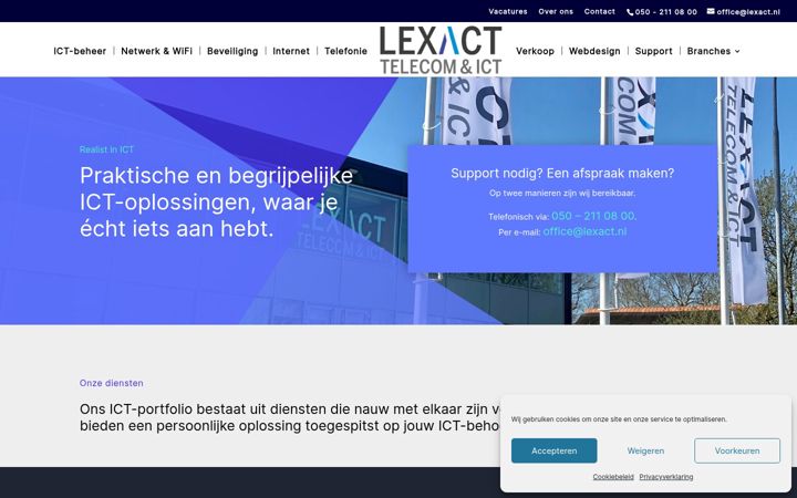 Screenshot of lexact.nl