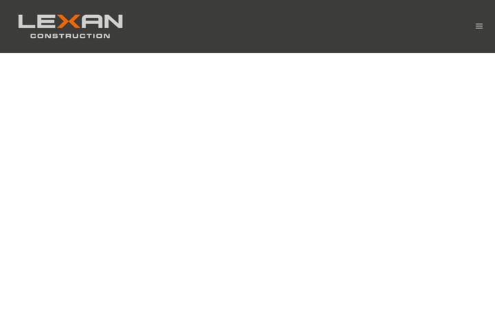 Screenshot of lexanconstruction.co.uk