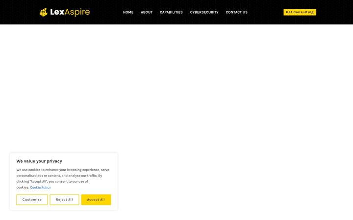 Screenshot of lexaspire.com