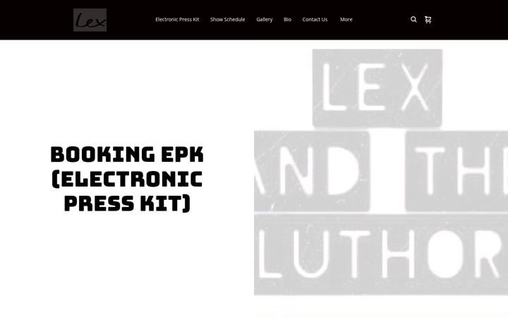Screenshot of lexbmusic.com