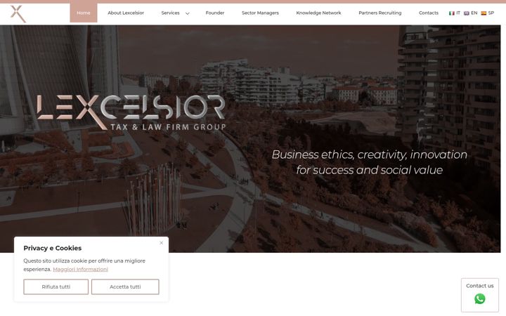 Screenshot of lexcelsior.it