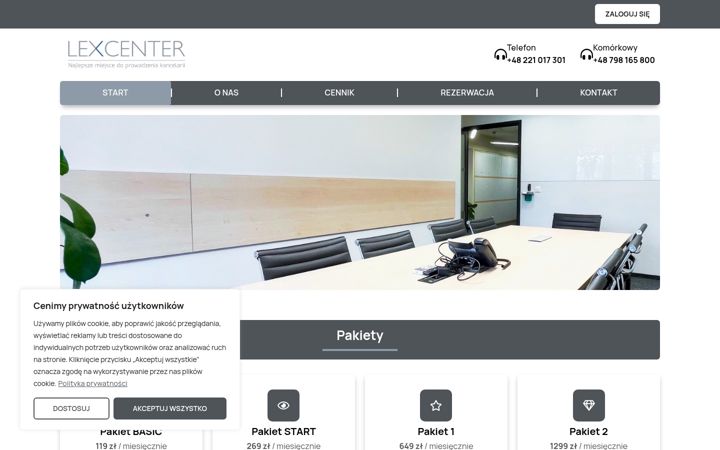 Screenshot of lexcenter.pl