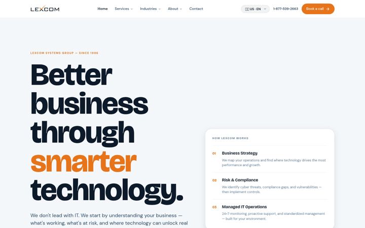 Screenshot of lexcom.com