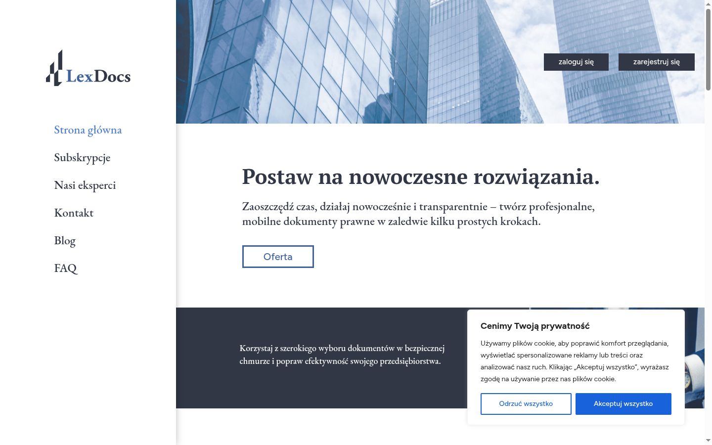 Posnetek zaslona pasice za privolitev, prikazane pred kakršno koli interakcijo