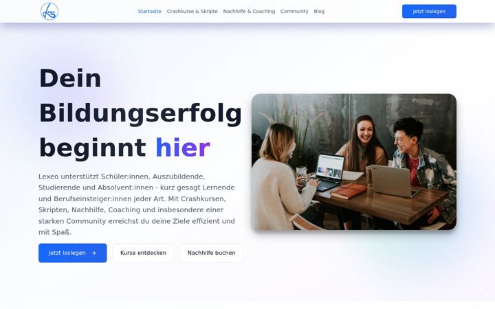 Screenshot of lexeo.de