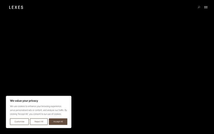 Screenshot of lexes.eu