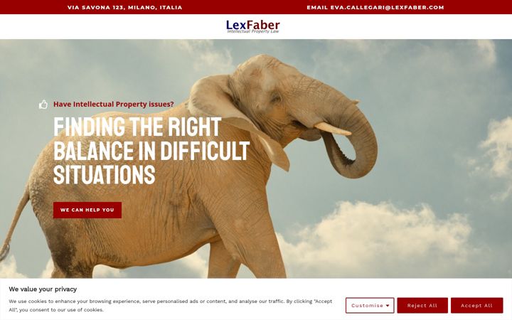 Screenshot of lexfaber.com