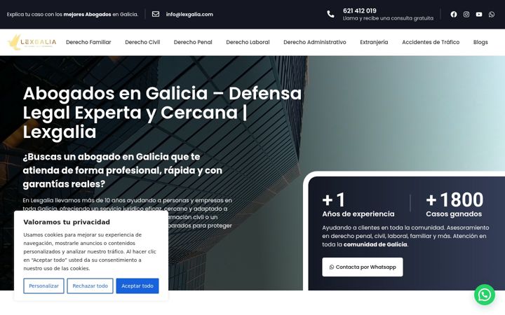 Screenshot of lexgalia.com