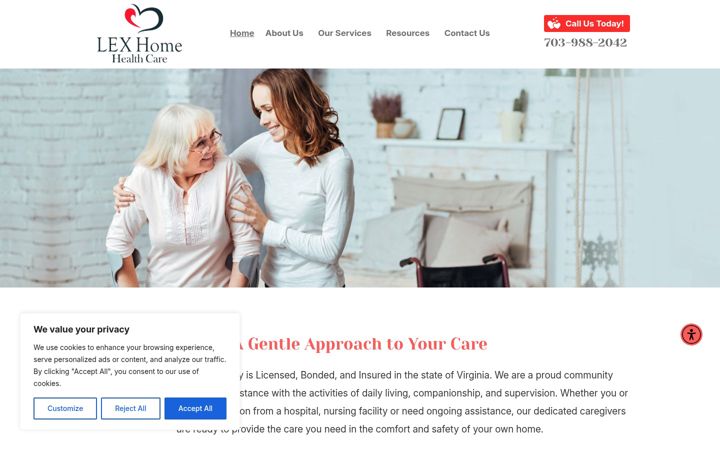 Screenshot of lexhhc.com