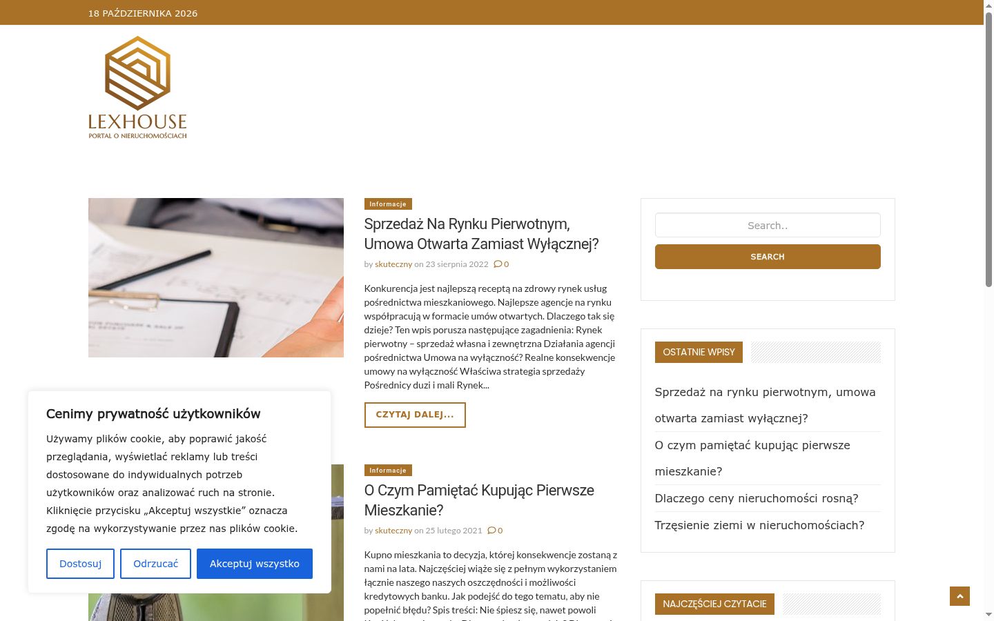 Posnetek zaslona pasice za privolitev, prikazane pred kakršno koli interakcijo