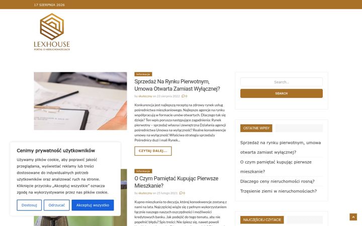 Screenshot of lexhouse.pl