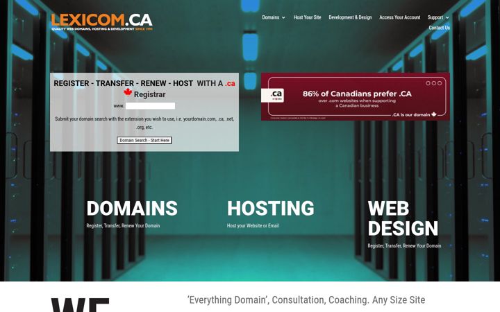 Screenshot of lexi.net