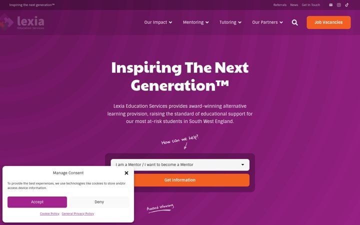 Screenshot of lexiaeducationservices.co.uk