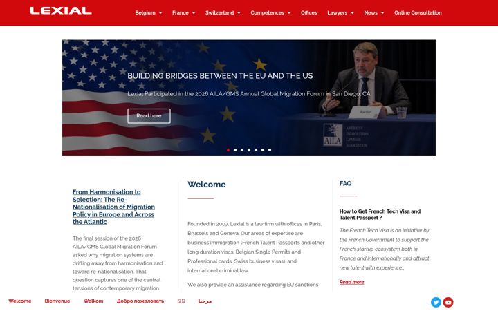 Screenshot of lexial.eu