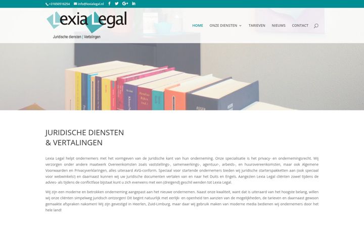 Screenshot of lexialegal.com