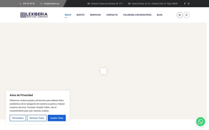Screenshot of lexiberiaabogados.com