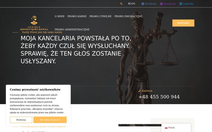 Screenshot of lexible.pl