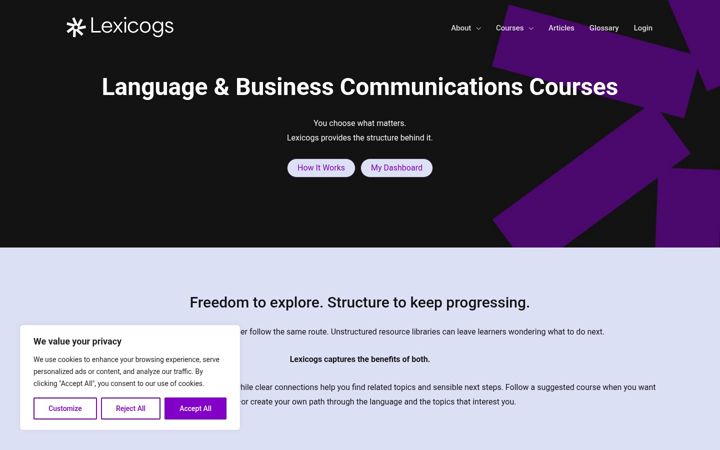 Screenshot of lexicogs.com