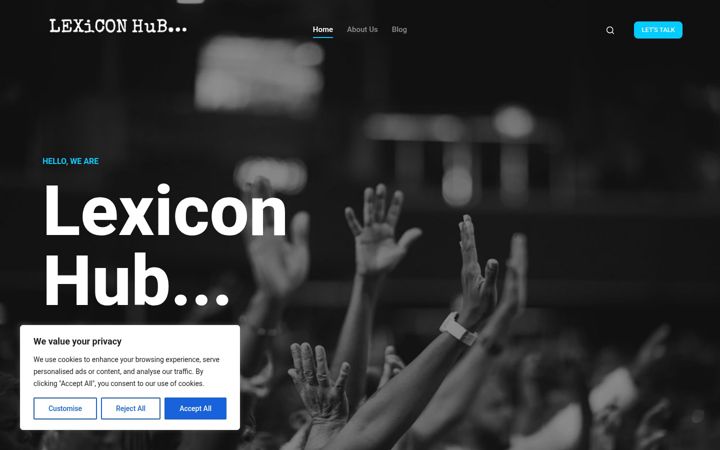 Screenshot of lexicon-hub.com